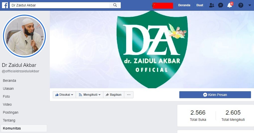 official facebook dokter zaidul akbar